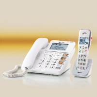 Schnurgebundenes hörverstärkendes Telefon mit...