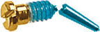 Federscharnierschraube mit blauer Schraubensicherung