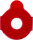 Klebepads für hydrophobe Gläser, Rot