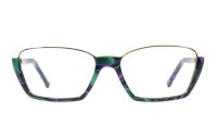 Andy Wolf Frame 5043 Col. C Metal/Acetate Green