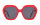 Andy Wolf Annabelle Sun Col. D Metal/Acetate Red