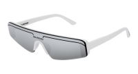 Balenciaga Sonnenbrille Unisex Mask International Weiss Ace BB0003S Italy