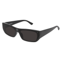 Balenciaga Sonnenbrille Unisex Rechteckig-Quadratisch Asian Smart Fitting Schwarz Inj BB0080S Italy