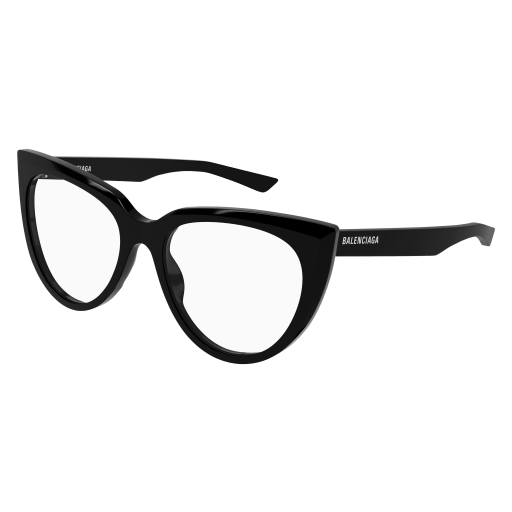 Balenciaga Brillenfassung Woman Cat-Eye International Schwarz Ace BB0218O Italy