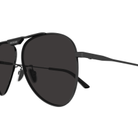Balenciaga Sonnenbrille Unisex Aviator Asian Smart Fitting Grau Met BB0244S Italy