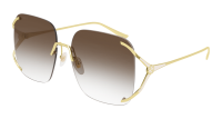 Gucci Frau Asian Smart Fitting GOLD METALL GG0646S Japan...