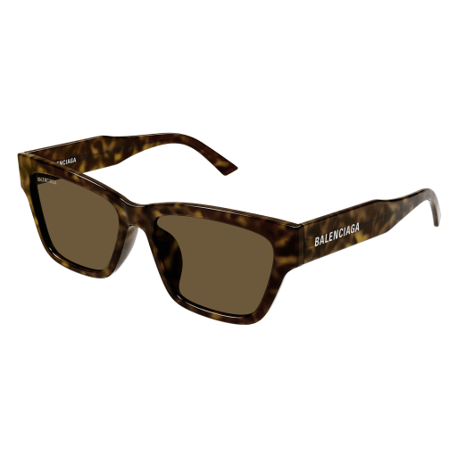 Balenciaga Sonnenbrille Woman Rechteckig-Quadratisch Asian Fitting Havanna Rac BB0307SA Italy