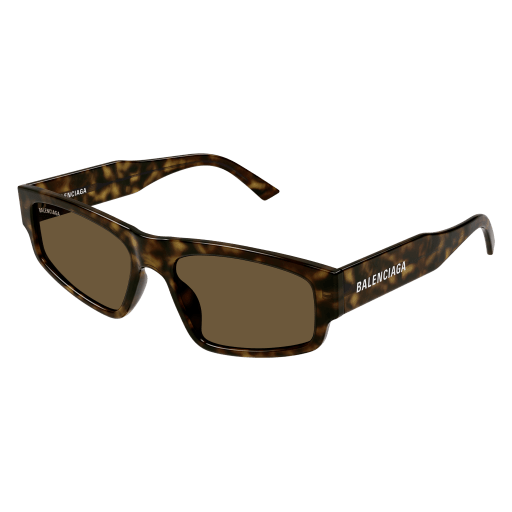 Balenciaga Sonnenbrille Unisex Rechteckig-Quadratisch Asian Smart Fitting Havanna Rac BB0305S Italy - Farbcode 007