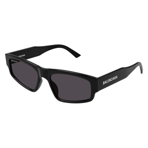 Balenciaga Sonnenbrille Unisex Rechteckig-Quadratisch Asian Smart Fitting Schwarz Rac BB0305S Italy - Farbcode 006