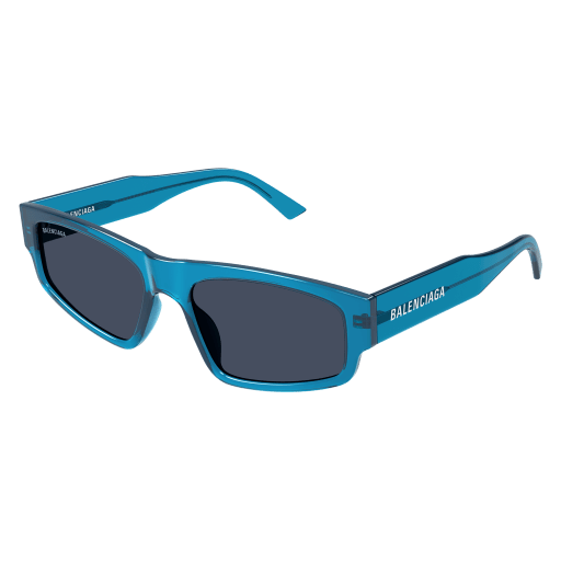 Balenciaga Sonnenbrille Unisex Rechteckig-Quadratisch Asian Smart Fitting Blau Rac BB0305S Italy