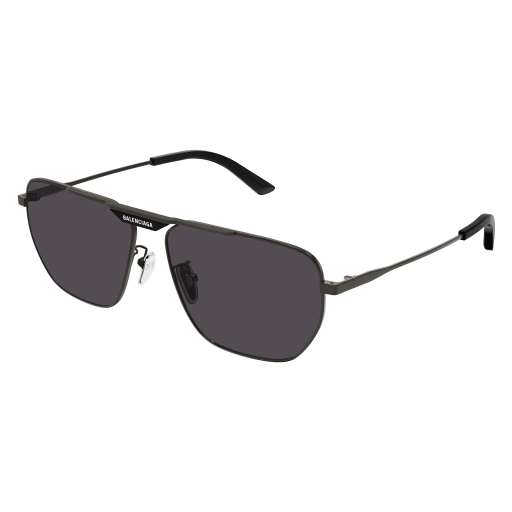 Balenciaga Sonnenbrille Man Rechteckig-Quadratisch Asian Fitting Grau Met BB0298SA Italy