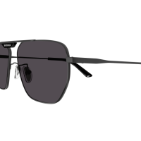 Balenciaga Sonnenbrille Man Rechteckig-Quadratisch Asian Fitting Grau Met BB0298SA Italy - Farbcode 001