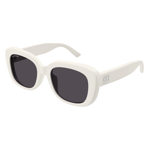 Balenciaga Sonnenbrille Woman Rechteckig-Quadratisch Korean Weiss Rac BB0295SK Italy
