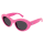 Balenciaga Sonnenbrille Woman Rund-Oval-Panthos Korean Pink Rac BB0294SK Italy