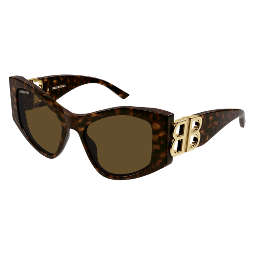 Balenciaga Sonnenbrille Woman Cat-Eye International Havanna Rac BB0287S Italy