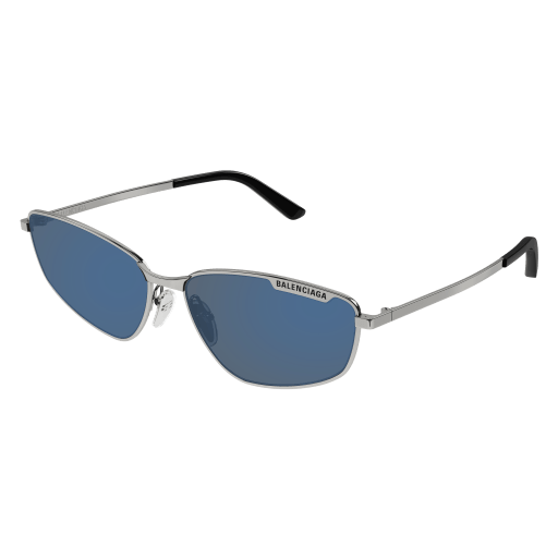 Balenciaga Sonnenbrille Unisex Geometrisch-Richtungsbetont International Ruthenium Met BB0277S Italy - Farbcode 003