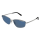 Balenciaga Sonnenbrille Unisex Geometrisch-Richtungsbetont International Ruthenium Met BB0277S Italy - Farbcode 003
