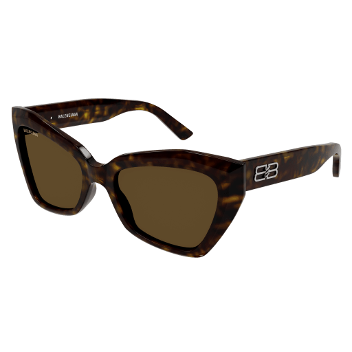 Balenciaga Sonnenbrille Woman Butterfly International Havanna Rac BB0271S Italy