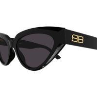 Balenciaga Sonnenbrille Woman Cat-Eye International Schwarz Rac BB0270S Italy