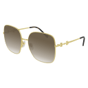Gucci Frau International GOLD METALL GG0879S Italien - Farbcode 002