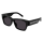 Balenciaga Sonnenbrille Unisex Rechteckig-Quadratisch Asian Fitting Schwarz Rac BB0262SA Italy