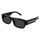 Balenciaga Sonnenbrille Man Rechteckig-Quadratisch Asian Fitting Schwarz Rac BB0261SA Italy