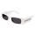 Balenciaga Sonnenbrille Woman Rechteckig-Quadratisch Asian Smart Fitting Weiss Rac BB0260S Italy