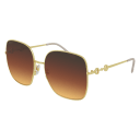 Gucci Frau International GOLD METALL GG0879S Italien - Farbcode 004