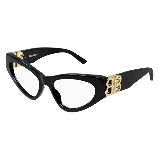Balenciaga Brillenfassung Woman Cat-Eye International Schwarz Rac BB0313O Italy