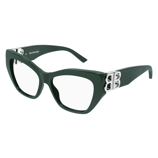 Balenciaga Brillenfassung Woman Cat-Eye International Grün Rac BB0312O Italy