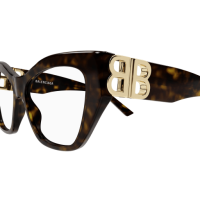 Balenciaga Brillenfassung Woman Cat-Eye International Havanna Rac BB0312O Italy