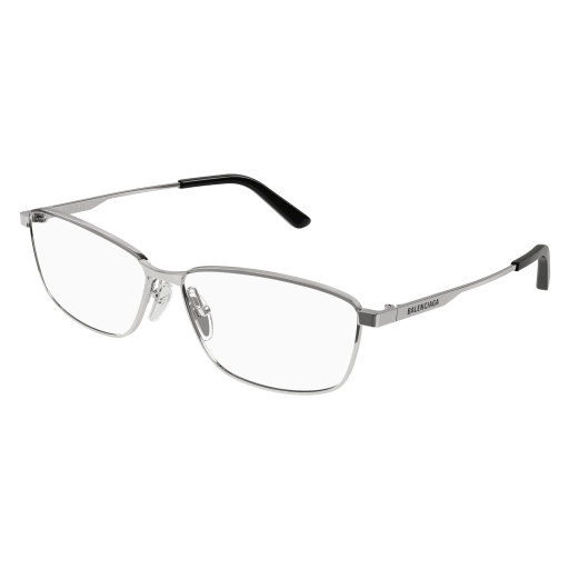 Balenciaga Brillenfassung Man Rechteckig-Quadratisch Asian Smart Fitting Ruthenium Met BB0283O Italy