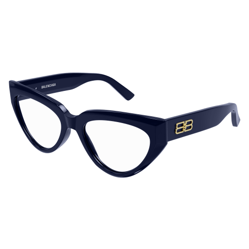Balenciaga Brillenfassung Woman Cat-Eye International Blau Rac BB0276O Italy