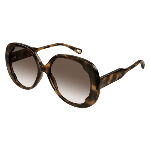 Chloé Frau Korean HAVANNA RECYCLED ACETATE CH0195SK Italien - Farbcode 002