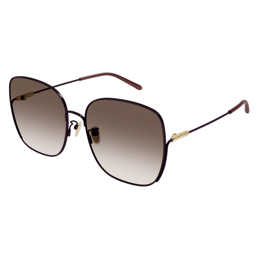 Chloé Frau Asian Fitting BURGUND METALL CH0170SA Italien - Farbcode 007