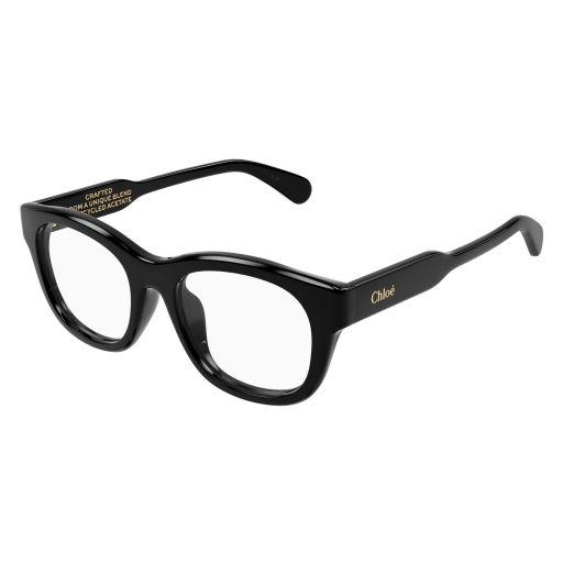 Chloé Frau Asian Fitting SCHWARZ RECYCLED ACETATE CH0157OA Italien