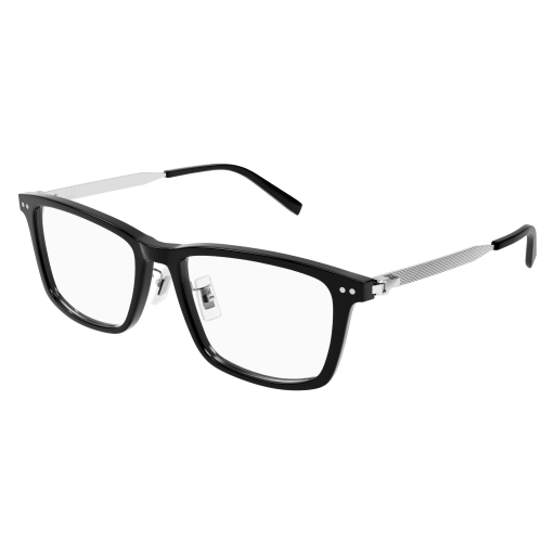 Dunhill Mann Asian Fitting SCHWARZ RECYCLED ACETATE DU0073OA Japan - Farbcode 005