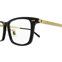 Dunhill Mann Asian Fitting SCHWARZ RECYCLED ACETATE DU0073OA Japan - Farbcode 002