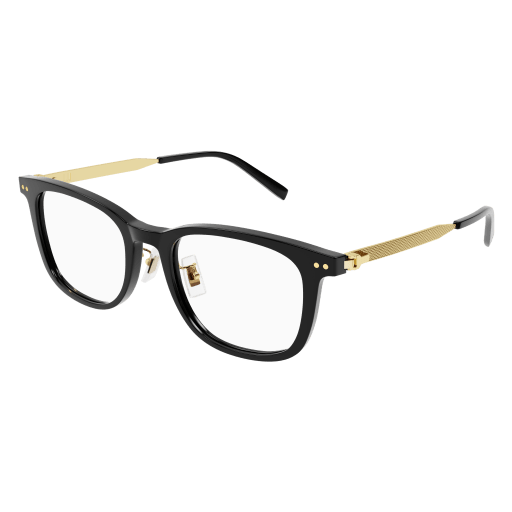 Dunhill Mann Asian Fitting SCHWARZ RECYCLED ACETATE DU0072OA Japan - Farbcode 002