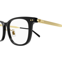 Dunhill Mann Asian Fitting SCHWARZ RECYCLED ACETATE DU0072OA Japan - Farbcode 002