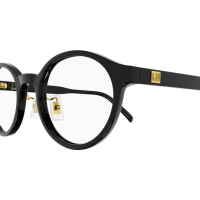 Dunhill Mann Asian Fitting SCHWARZ RECYCLED ACETATE DU0053OA Japan - Farbcode 005