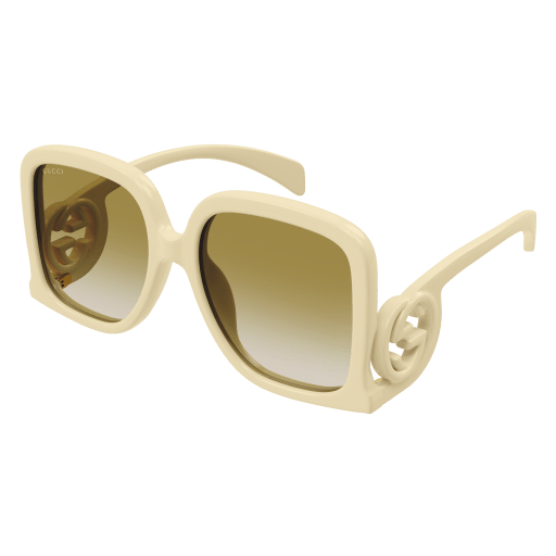 Gucci Frau Asian Smart Fitting ELFENBEIN SPRITZGUSS GG1326S Japan - Farbcode 002