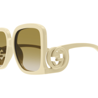 Gucci Frau Asian Smart Fitting ELFENBEIN SPRITZGUSS GG1326S Japan - Farbcode 002