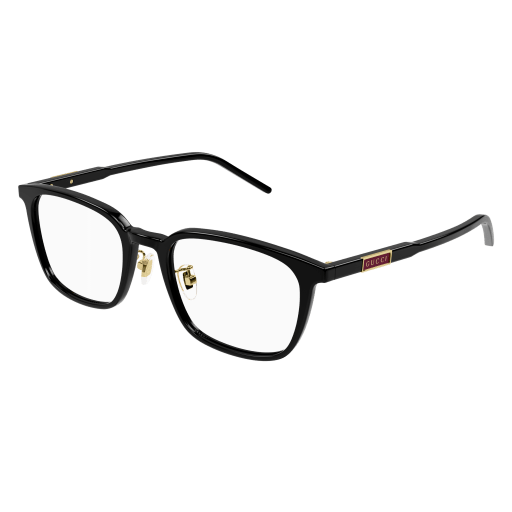 Gucci Mann Asian Fitting SCHWARZ RECYCLED ACETATE GG1465OA Italien