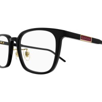 Gucci Mann Asian Fitting SCHWARZ RECYCLED ACETATE GG1465OA Italien