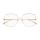 Gucci Frau Asian Smart Fitting GOLD METALL GG1434O Italien - Farbcode 002