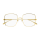 Gucci Frau Asian Smart Fitting GOLD METALL GG1434O Italien - Farbcode 001