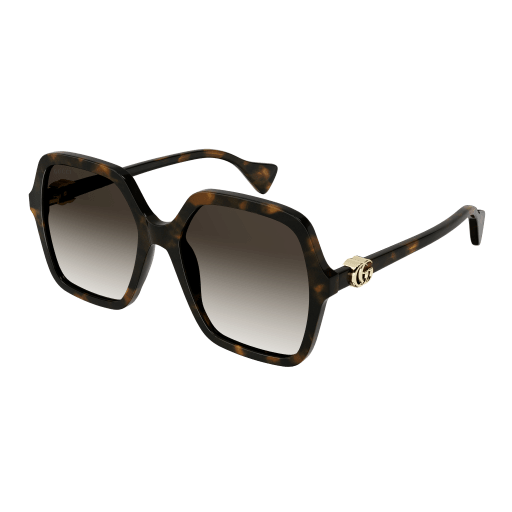 Gucci Frau Asian Fitting HAVANNA RECYCLED ACETATE GG1072SA Italien