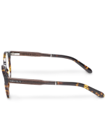 WOODFELLAS Wood/Acetate Optical Solln 10929 Holz/Acetat ebony/havana