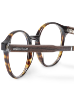 WOODFELLAS Wood/Acetate Optical Solln 10929 Holz/Acetat ebony/havana